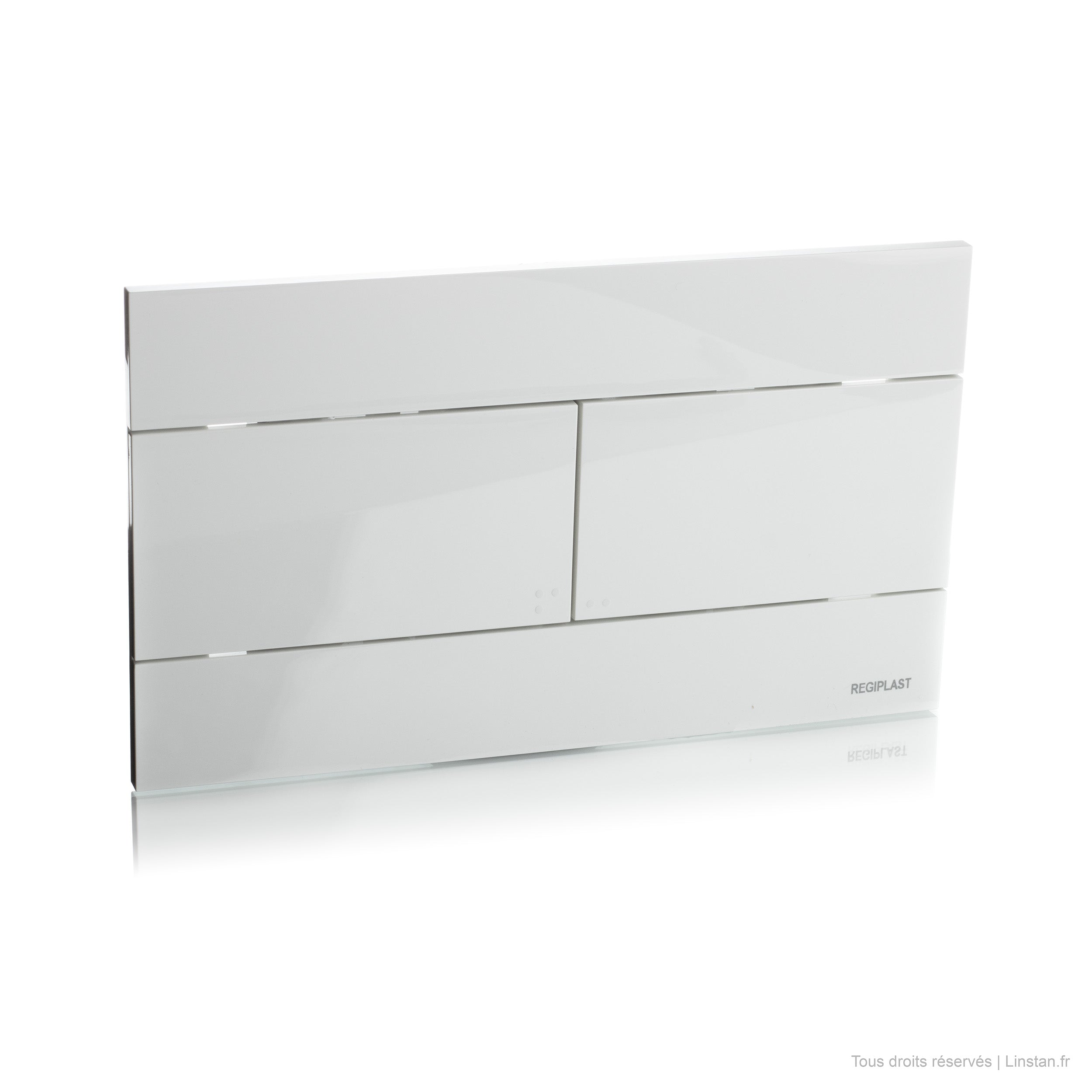 Casino Series Regiplast / Oli Flush Plate | Ref: 173B | White Finish