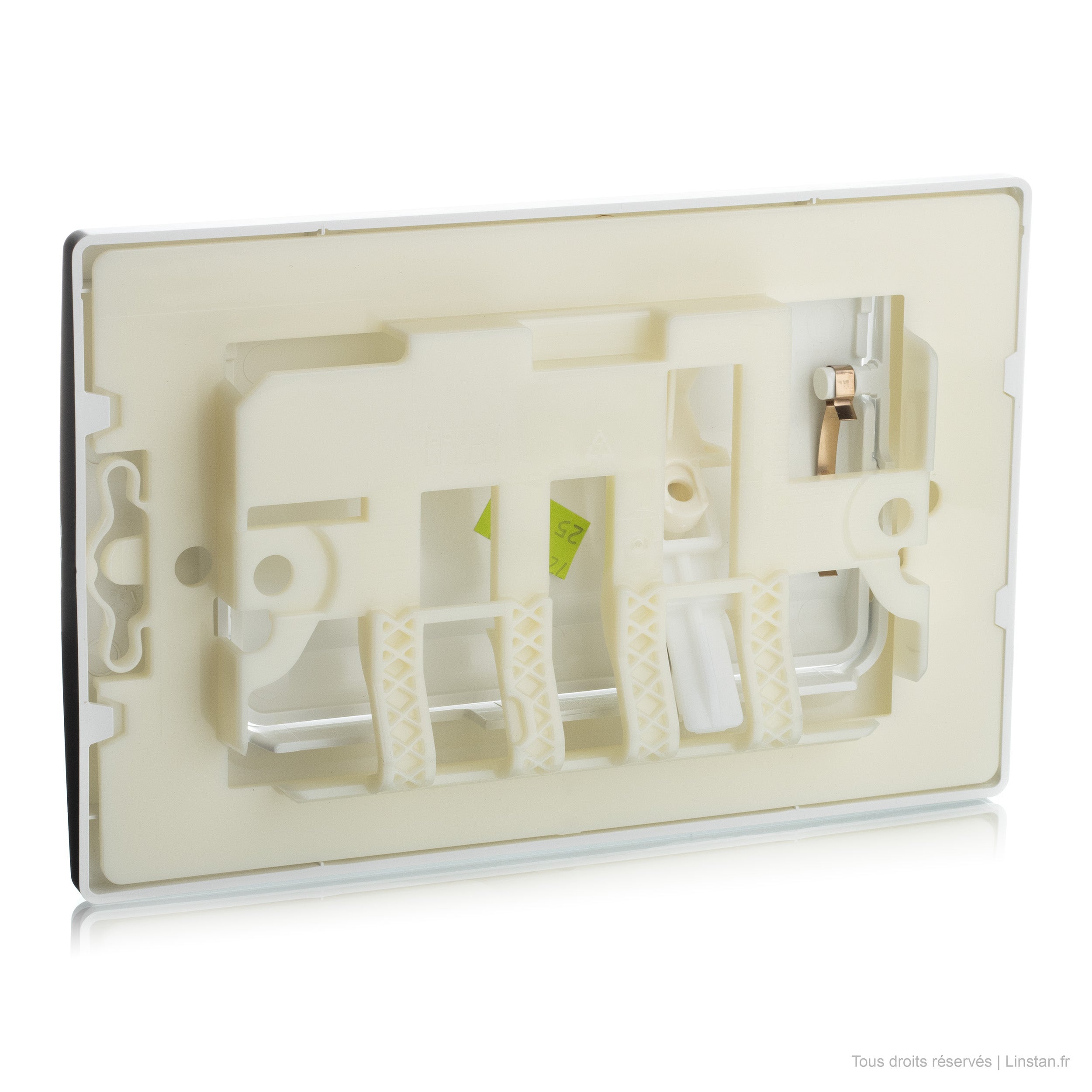 Single-button flush plate Ria series Regiplast / Oli | Ref: 170B | White finish