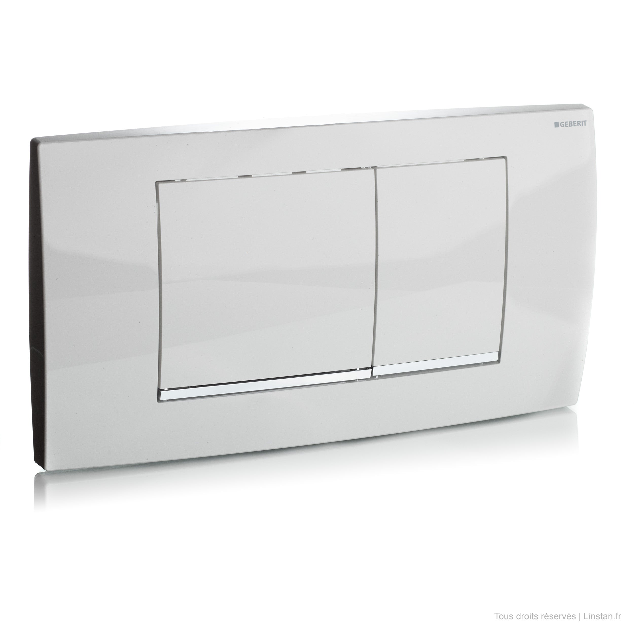 Geberit Twinline 30 flush plate | Ref: 115.899.KJ.1 | White finish