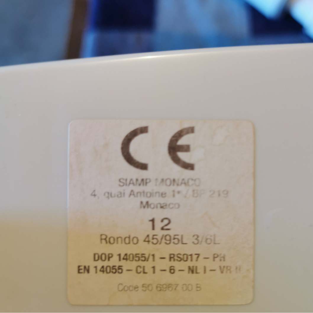 Mécanisme de chasse Rondo Siamp | Réf: 32 4553 07 | Simple volume