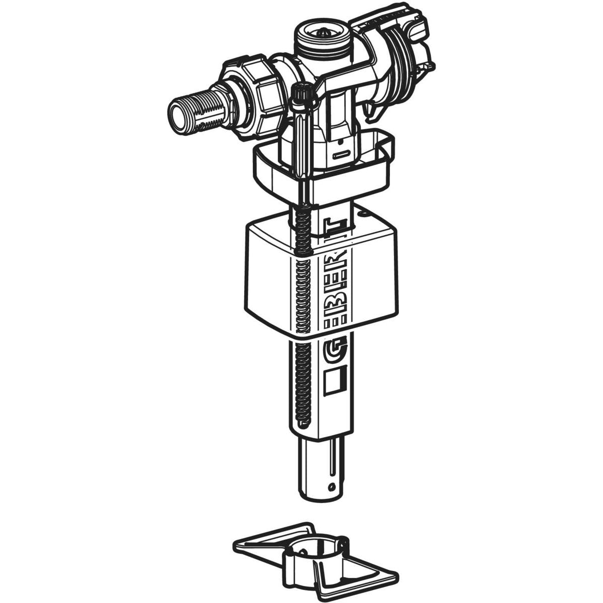Robinet flotteur Type 383 Geberit | Réf 242.388.00.5 | Pour réservoir Sigma 8, UP720, UP700 et Unica