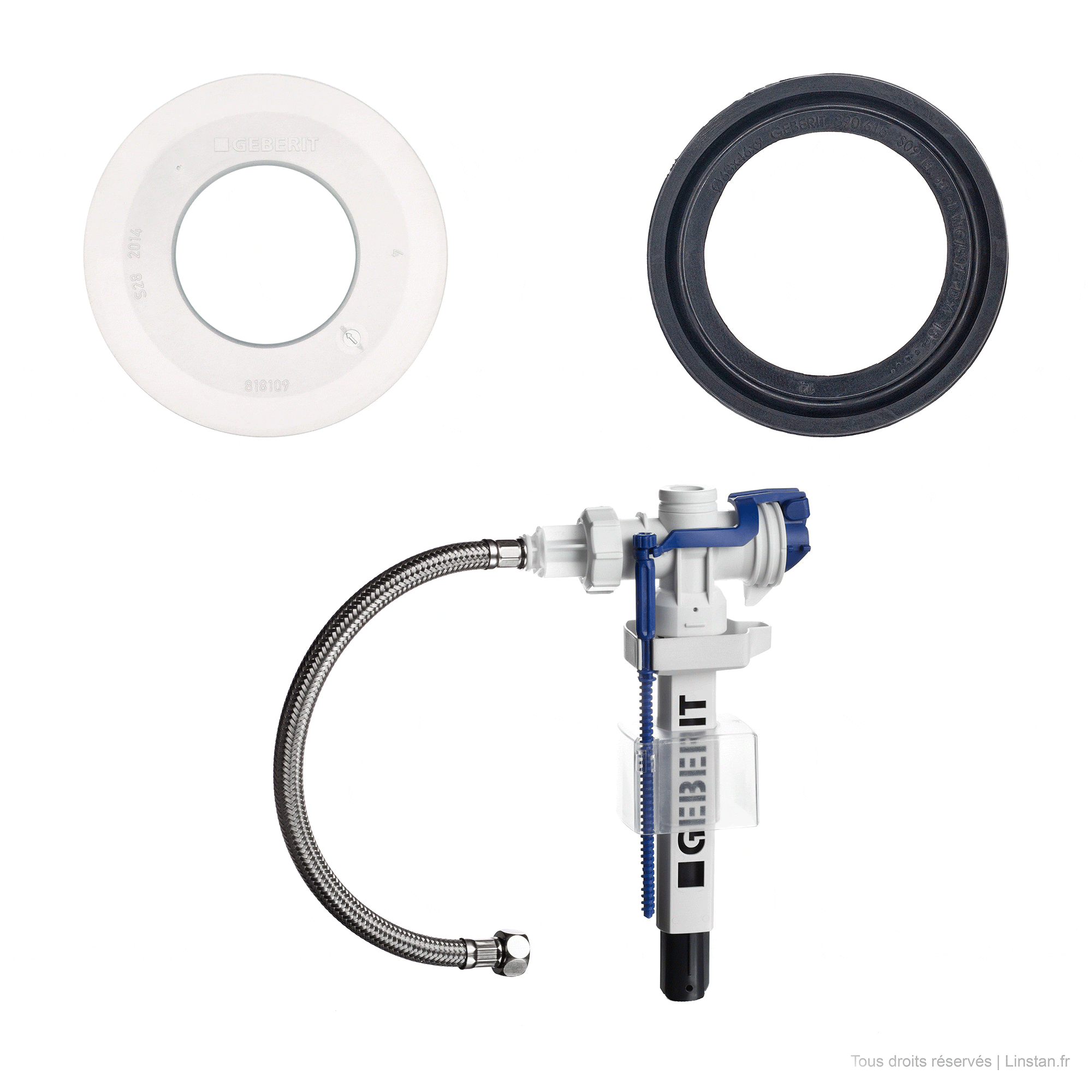 Trio optimal Geberit spécial fuite dans la cuvette | Twinline 12 simple touche | #4